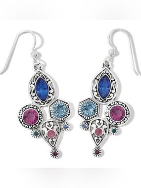 💎 BRIGHTON Silver ‘ELORA GEMS’ Swarovski Crystal Earrings